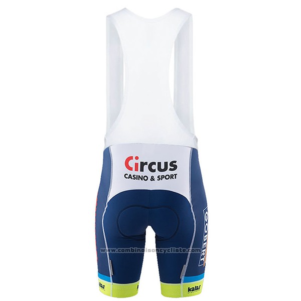 2017 Maillot Cyclisme Wanty Groupe Gobert Bleu Manches Courtes et Cuissard